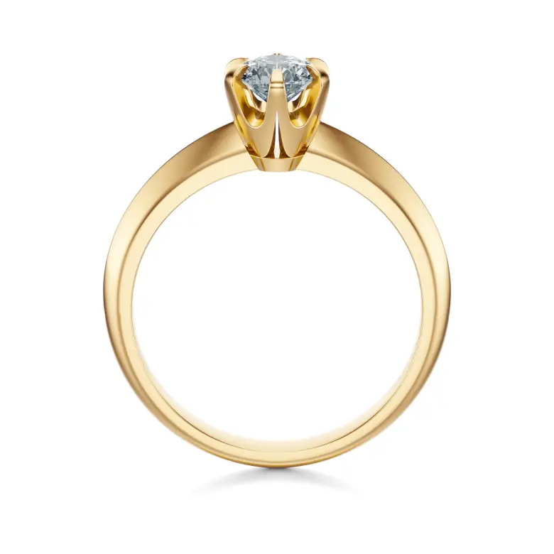 Pierścionek z diamentem żółte złoto AJPZ_002 Pierścionek z diamentem żółte złoto AJPZ_002